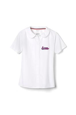 Amplience Product Image with Product code 1593,name  Short Sleeve Peter Pan Collar Blouse  