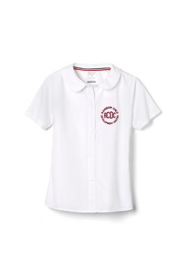 Amplience Product Image with Product code 1593,name  Short Sleeve Peter Pan Collar Blouse  