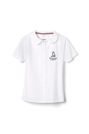 Amplience Product Image with Product code 1593,name  Short Sleeve Peter Pan Collar Blouse  
