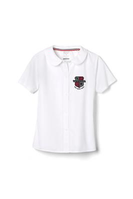 Short Sleeve Peter Pan Collar Blouse