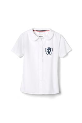 Amplience Product Image with Product code 1593,name  Short Sleeve Peter Pan Collar Blouse  