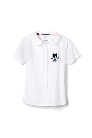 Amplience Product Image with Product code 1593,name  Short Sleeve Peter Pan Collar Blouse  