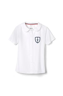 Amplience Product Image with Product code 1593,name  Short Sleeve Peter Pan Collar Blouse  