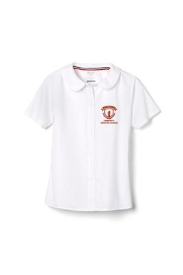 Amplience Product Image with Product code 1593,name  Short Sleeve Peter Pan Collar Blouse  