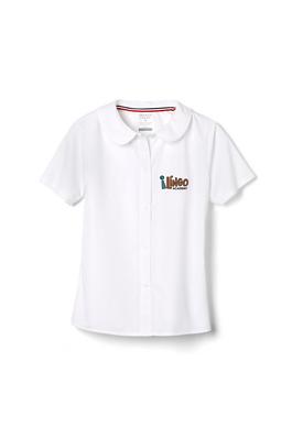 Amplience Product Image with Product code 1593,name  Short Sleeve Peter Pan Collar Blouse  