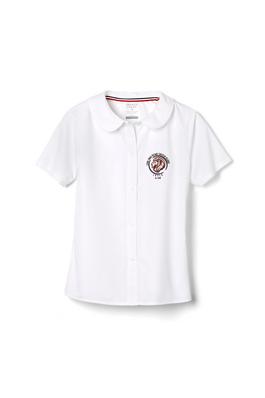 Amplience Product Image with Product code 1593,name  Short Sleeve Peter Pan Collar Blouse  