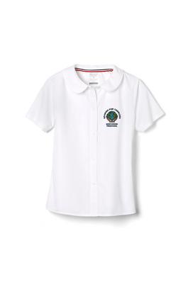 Short Sleeve Peter Pan Collar Blouse