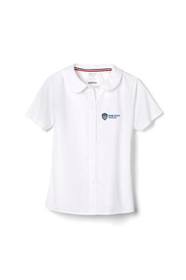 Amplience Product Image with Product code 1593,name  Short Sleeve Peter Pan Collar Blouse  