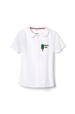 Amplience Product Image with Product code 1593,name  Short Sleeve Peter Pan Collar Blouse  