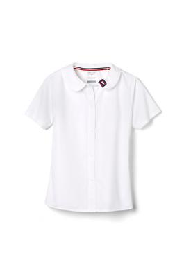 Amplience Product Image with Product code 1593,name  Short Sleeve Peter Pan Collar Blouse  