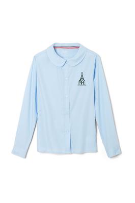 Amplience Product Image with Product code 1594,name  Long Sleeve Peter Pan Collar Blouse  