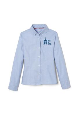 Amplience Product Image with Product code 1706,name  Long Sleeve Fitted Oxford Shirt (Feminine Fit)  