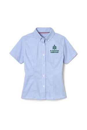 Amplience Product Image with Product code 1707,name  Short Sleeve Fitted Oxford Shirt (Feminine Fit)  