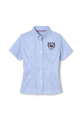 Short Sleeve Fitted Oxford Shirt (Feminine Fit)