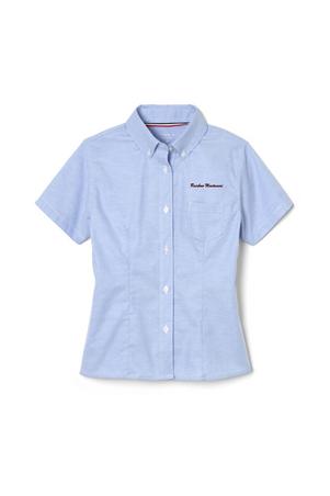 Amplience Product Image with Product code 1707,name  Short Sleeve Fitted Oxford Shirt (Feminine Fit)  