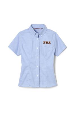 Short Sleeve Fitted Oxford Shirt (Feminine Fit)