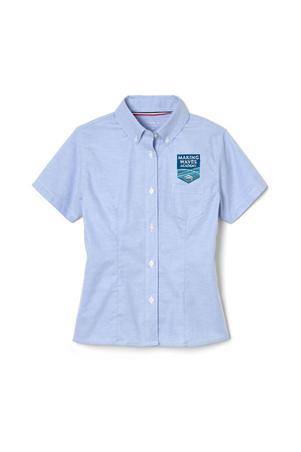 Amplience Product Image with Product code 1707,name  Short Sleeve Fitted Oxford Shirt (Feminine Fit)  