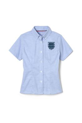 Short Sleeve Fitted Oxford Shirt (Feminine Fit)
