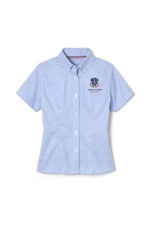 Amplience Product Image with Product code 1707,name  Short Sleeve Fitted Oxford Shirt (Feminine Fit)  