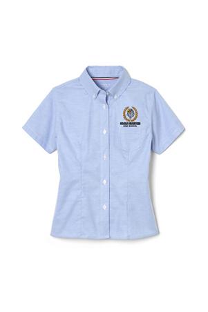 Amplience Product Image with Product code 1707,name  Short Sleeve Fitted Oxford Shirt (Feminine Fit)  