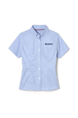 Short Sleeve Fitted Oxford Shirt (Feminine Fit)
