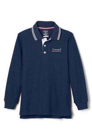 Amplience Product Image with Product code 1716,name  Long Sleeve Pique Polo Shirt with Harmony Logo  