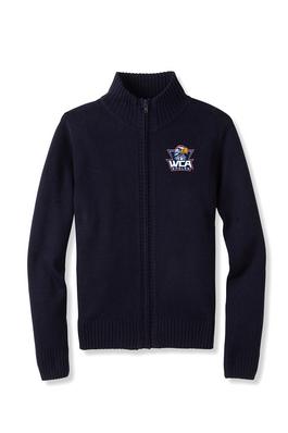 Mock Neck Zip Front Sweater