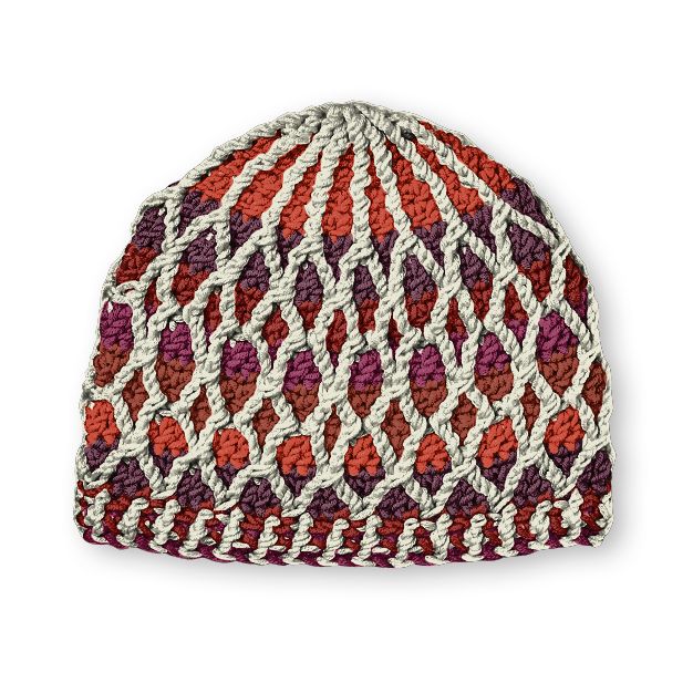 Caron x Pantone Honeycomb Crochet Hat